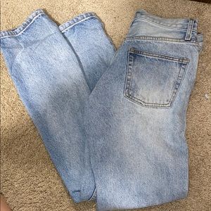 High waisted mom jean